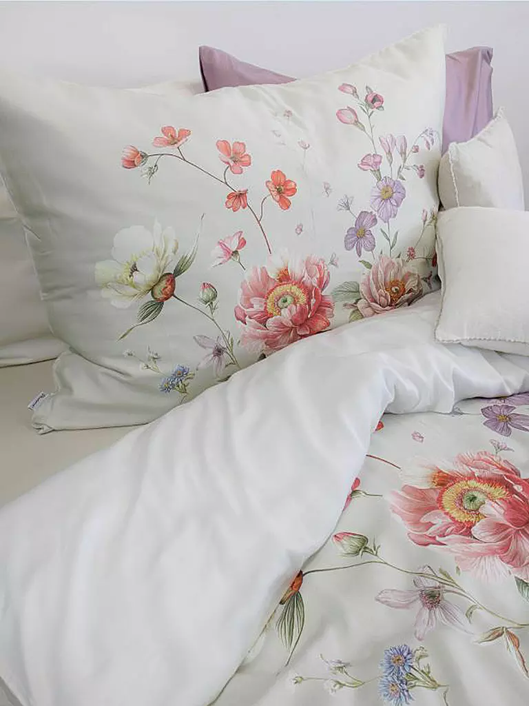 FLEURESSE | Tencel Bettwäsche LUXURY 70x90cm / 140x200cm Nature | hellgrau