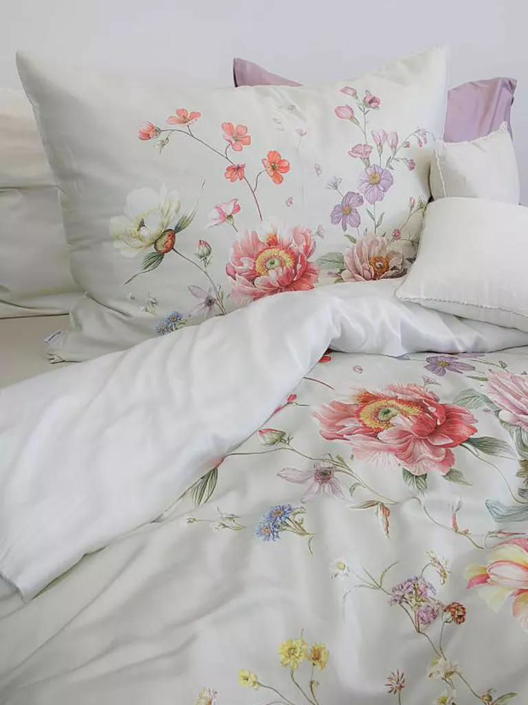 FLEURESSE | Tencel Bettwäsche LUXURY 70x90cm / 140x200cm Nature | hellgrau