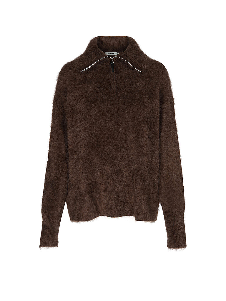FLONA COLLECTION Kaschmirpullover  braun | M