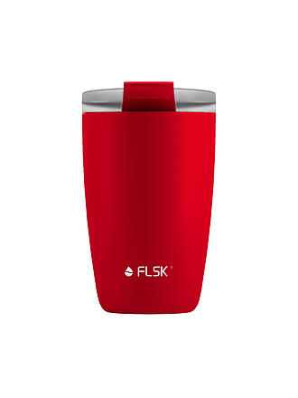 FLSK | Isolierbecher - Thermosbecher CUP Coffee to go-Becher 0,35l Edelstahl Red