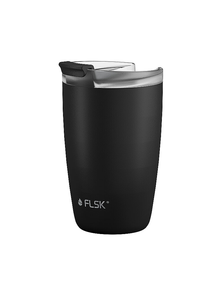 FLSK Isolierbecher - Thermosbecher CUP Coffee to go-Becher 0,35l Black schwarz baby