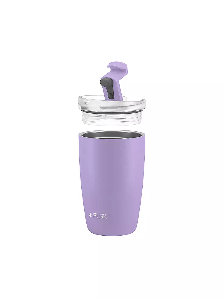 FLSK | Isolierbecher - Thermosbecher CUP Coffee to go-Becher 0,35l Lavender | koralle