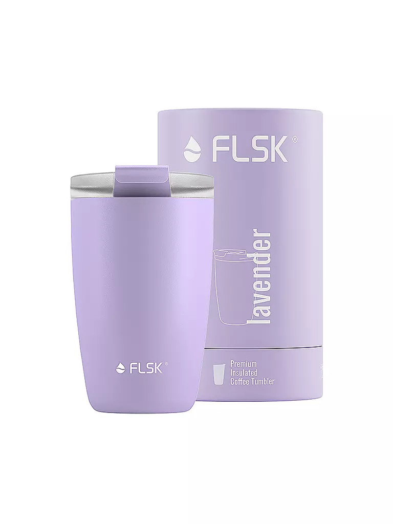 FLSK | Isolierbecher - Thermosbecher CUP Coffee to go-Becher 0,35l Lavender | koralle
