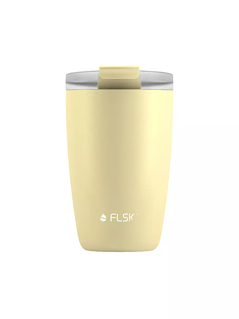 FLSK | Isolierbecher - Thermosbecher CUP Coffee to go-Becher 0,35l Lemon | gelb