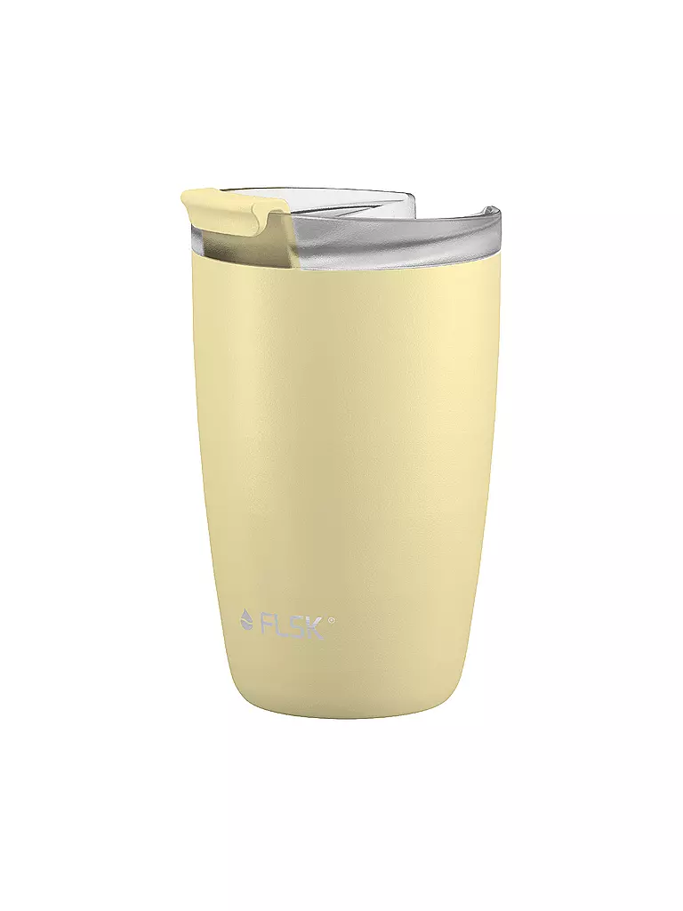 FLSK | Isolierbecher - Thermosbecher CUP Coffee to go-Becher 0,35l Lemon | gelb