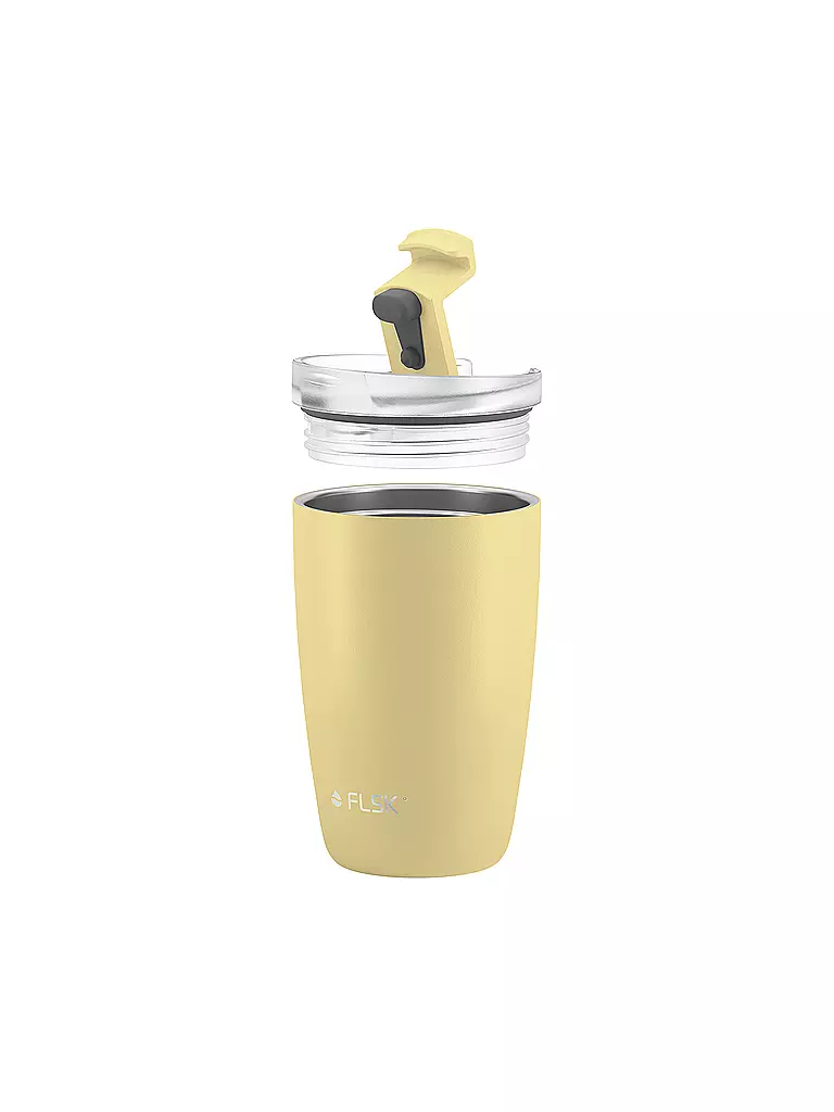 FLSK | Isolierbecher - Thermosbecher CUP Coffee to go-Becher 0,35l Lemon | gelb
