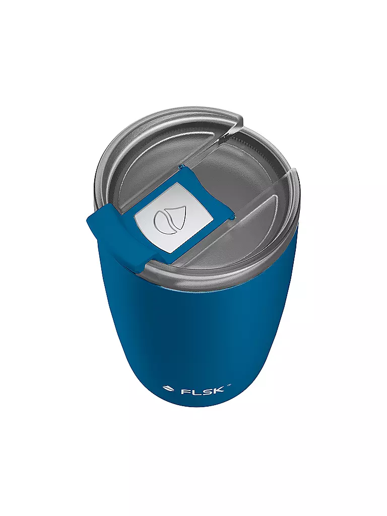 FLSK | Isolierbecher - Thermosbecher CUP Coffee to go-Becher 0,35l Ocean | blau