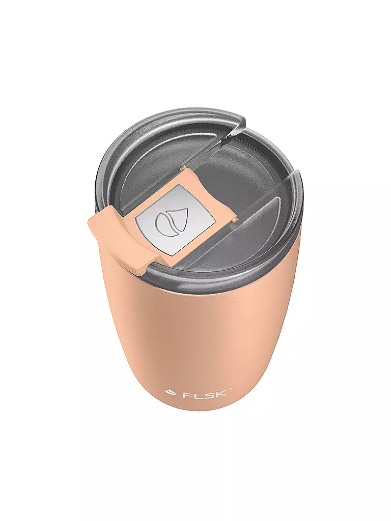 FLSK | Isolierbecher - Thermosbecher CUP Coffee to go-Becher 0,35l Peach | koralle