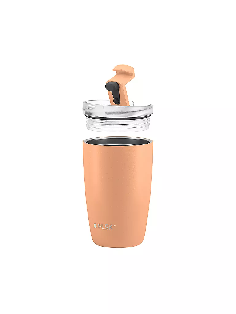 FLSK | Isolierbecher - Thermosbecher CUP Coffee to go-Becher 0,35l Peach | koralle