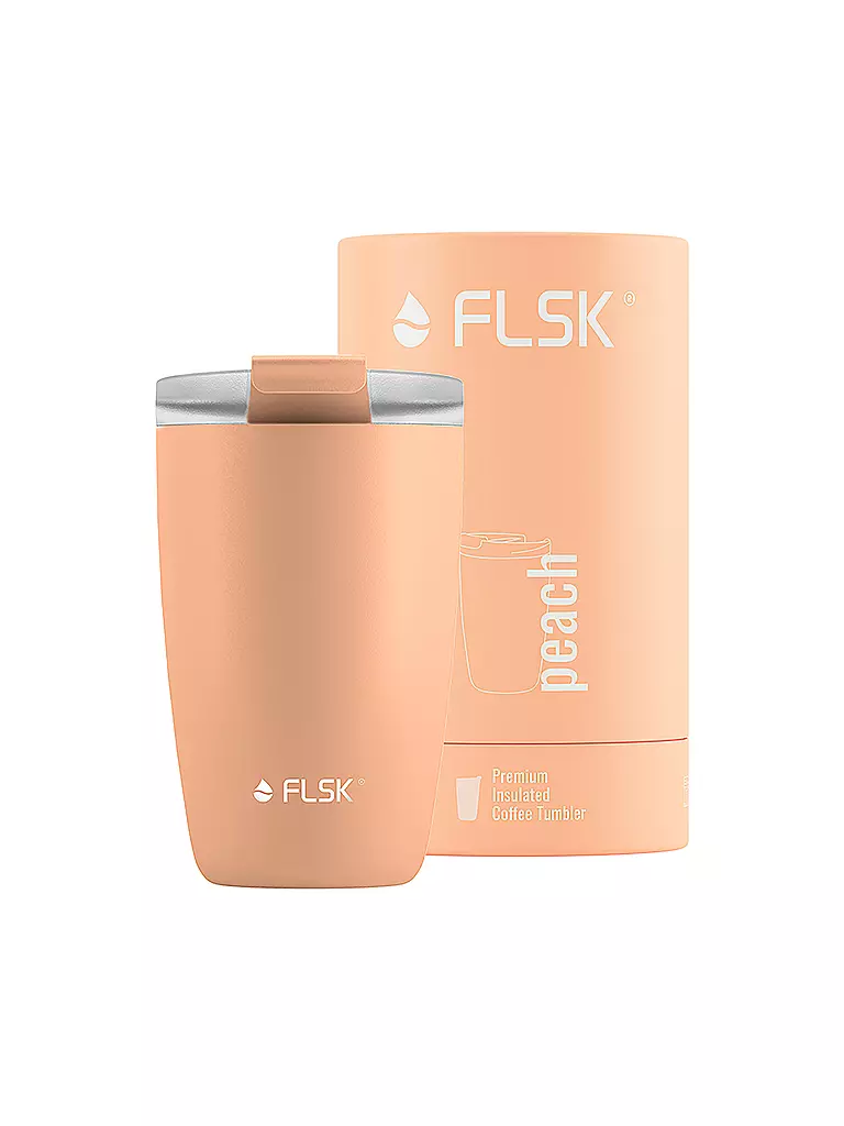 FLSK | Isolierbecher - Thermosbecher CUP Coffee to go-Becher 0,35l Peach | koralle