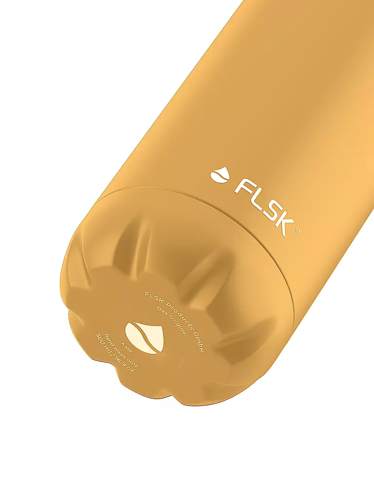 FLSK | Isolierflasche - Thermosflasche 0,5l Edelstahl Sunrise | gelb