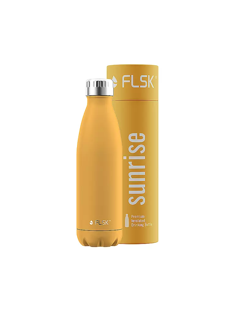 FLSK | Isolierflasche - Thermosflasche 0,5l Edelstahl Sunrise | gelb