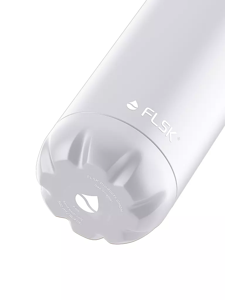 FLSK | Isolierflasche - Thermosflasche 0,5l Edelstahl White | weiss