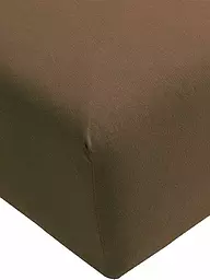 FORMESSE | Jersey-Spannleintuch "Bella Donna" 180/200 cm - 200/220 cm (Olive) | braun