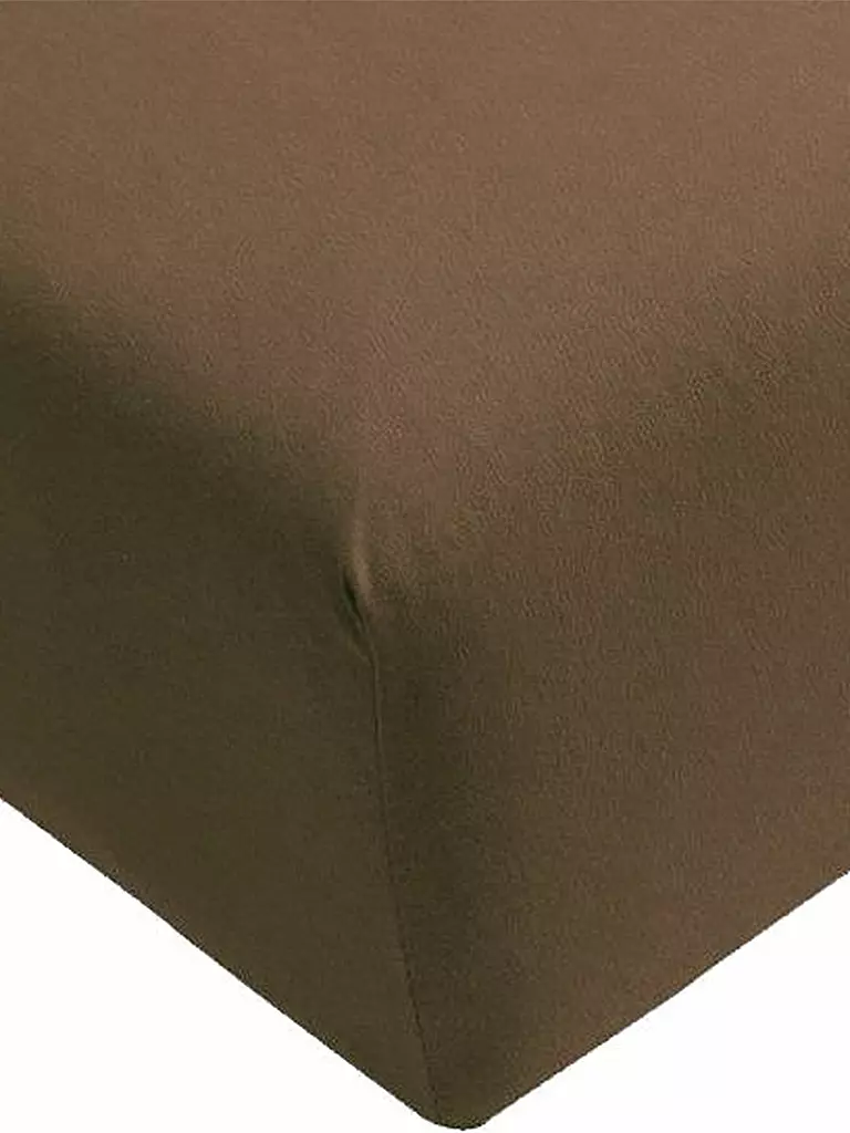 FORMESSE | Jersey-Spannleintuch "Bella Donna" 140/200 cm - 160/220 cm (Trüffel) | braun