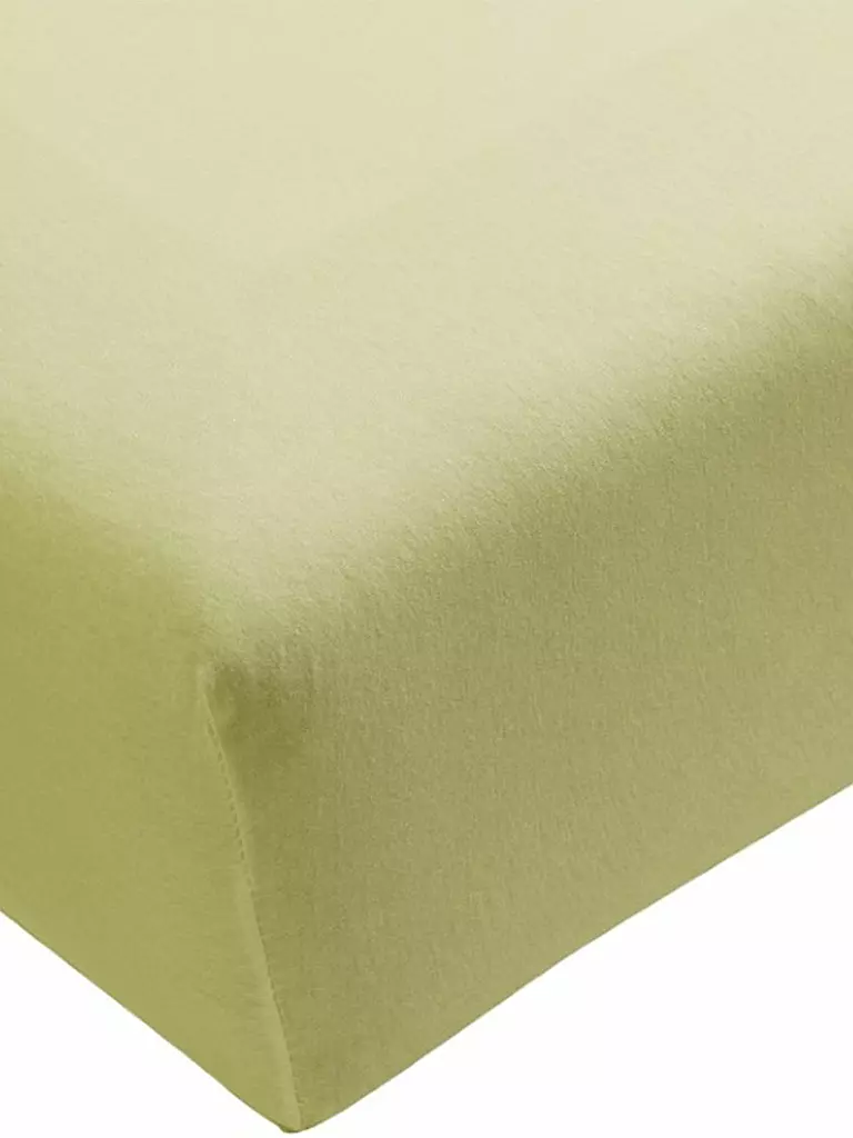 FORMESSE | Jersey-Spannleintuch "Bella Donna" 180/200 cm - 200/220 cm (Limette) | grün