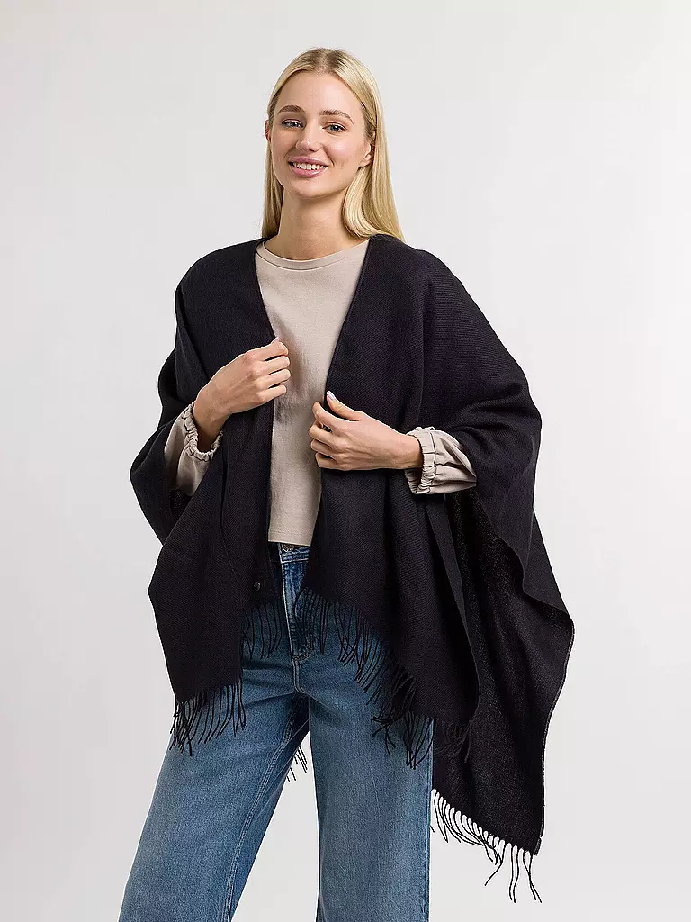 FRAAS | Poncho - Cape RUANA | dunkelblau