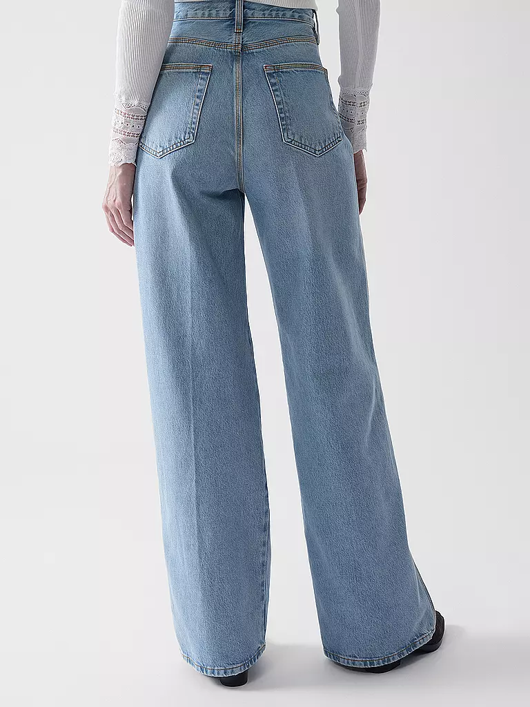 FRAME | Jeans Wide Leg THE CUFFED WIDE | hellblau