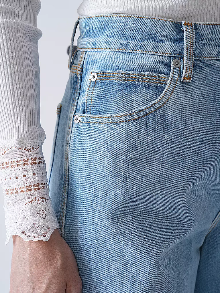 FRAME | Jeans Wide Leg THE CUFFED WIDE | hellblau