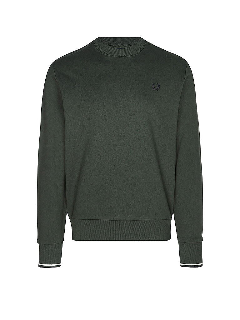 FRED PERRY Sweater dunkelgrün