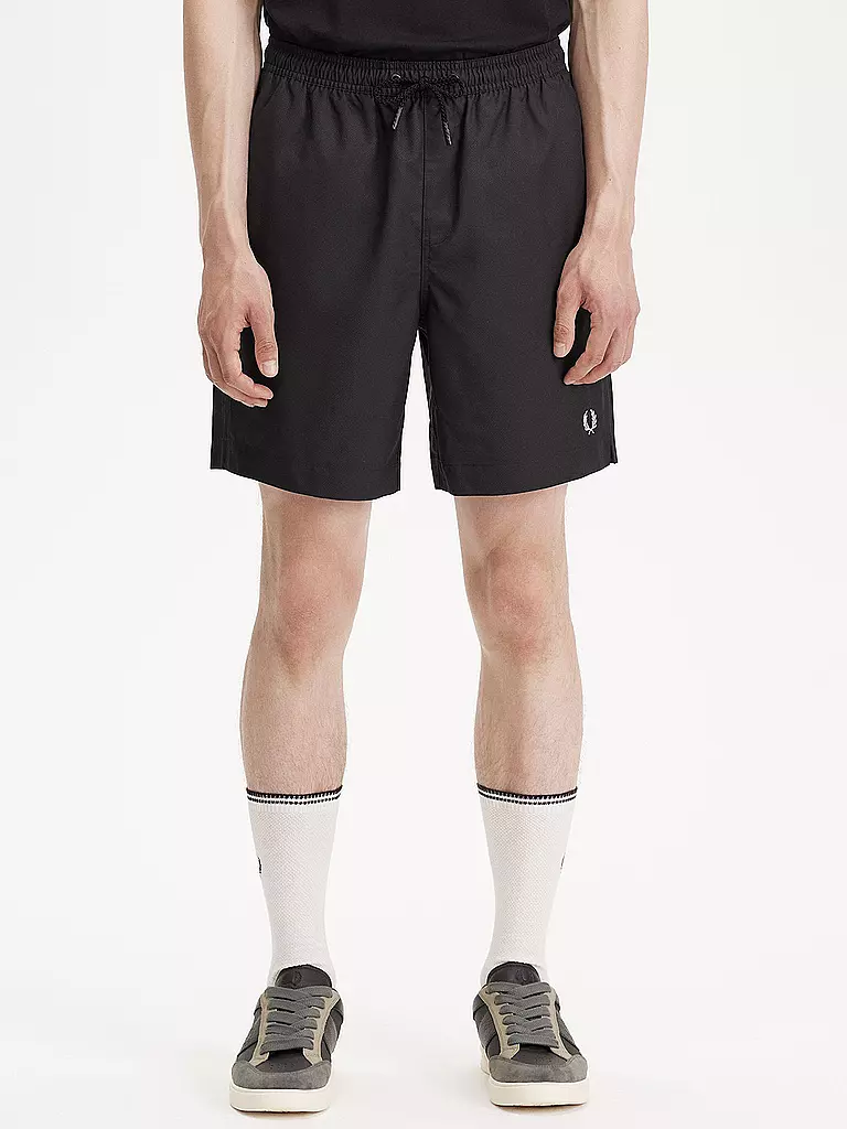 FRED PERRY | Badeshorts | schwarz