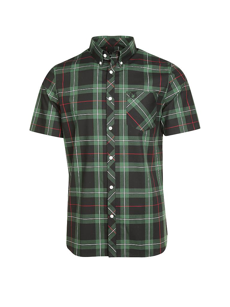 FRED PERRY | Hemd Slim-Fit | grün