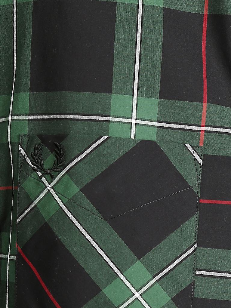FRED PERRY | Hemd Slim-Fit | grün