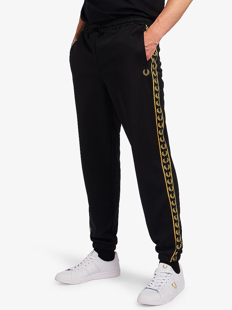 FRED PERRY | Hose Jogging - Fit Gold Kapsel  | schwarz
