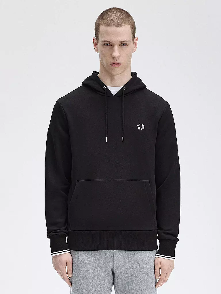 FRED PERRY | Kapuzensweater - Hoodie | schwarz