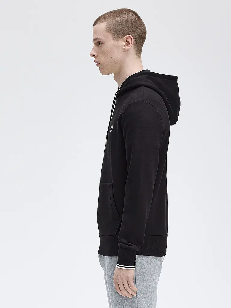 FRED PERRY | Kapuzensweater - Hoodie | schwarz