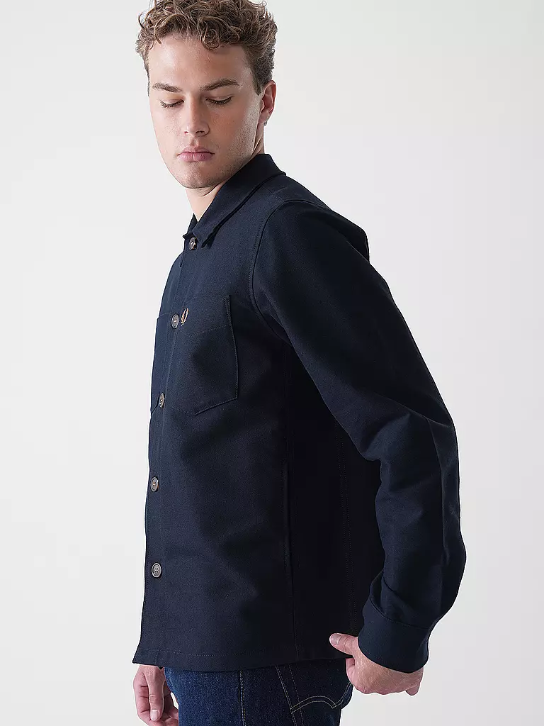 FRED PERRY | Overshirt | blau