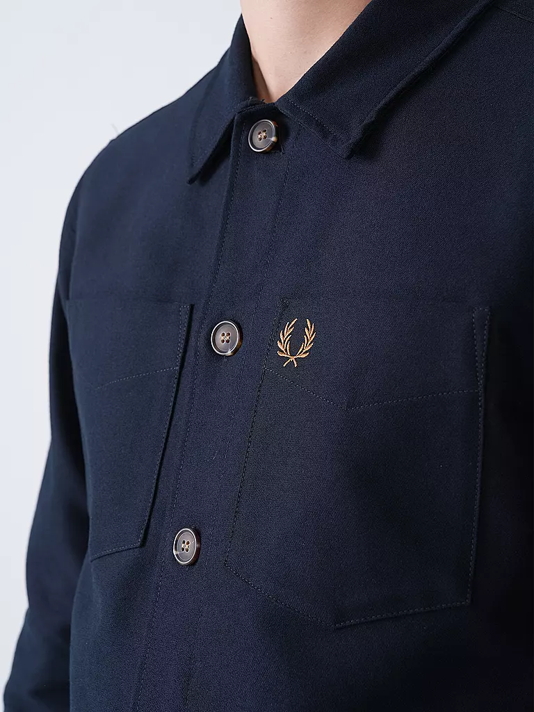 FRED PERRY | Overshirt | blau