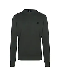 FRED PERRY | Pullover  | Dunkelgrün