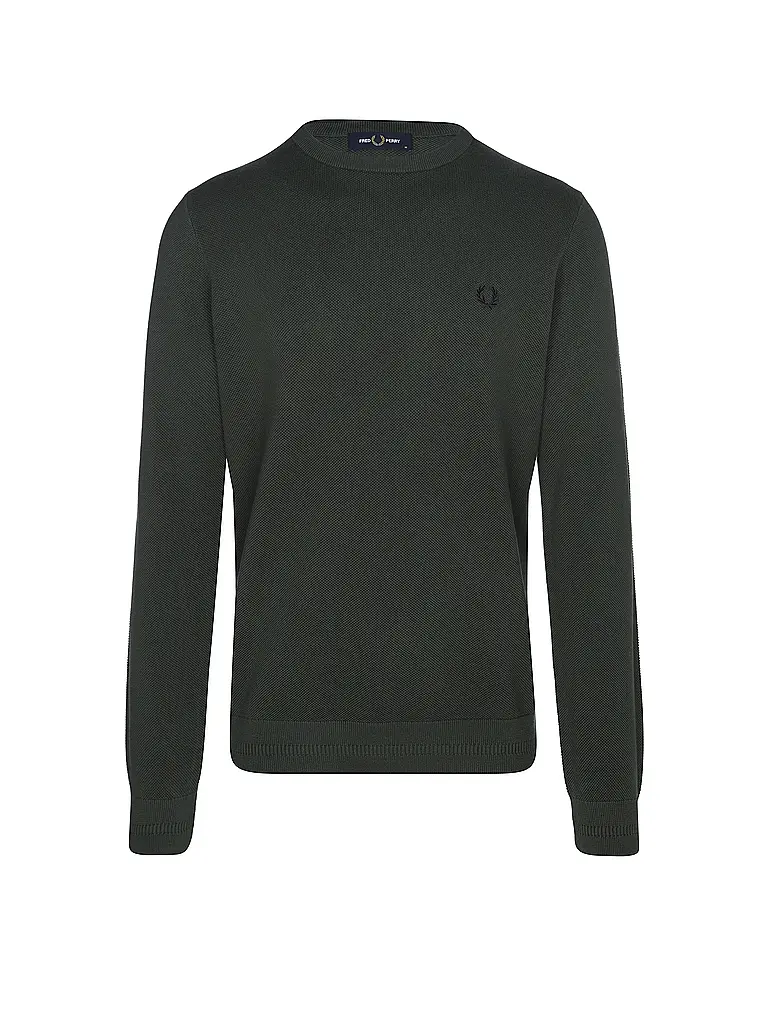 FRED PERRY | Pullover  | Dunkelgrün