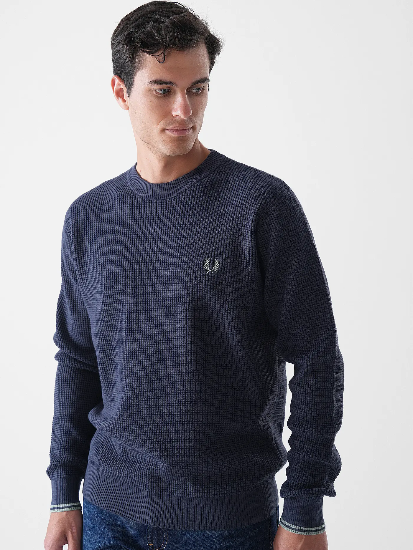 FRED PERRY | Pullover STITCH | blau