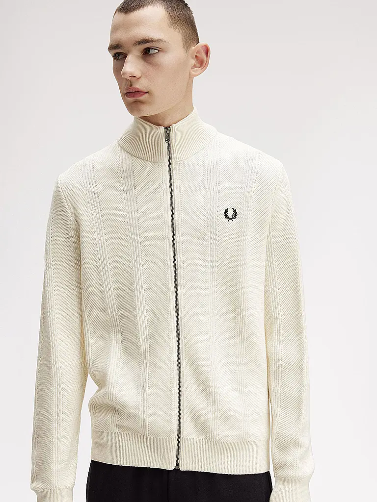 FRED PERRY | Strickjacke | creme