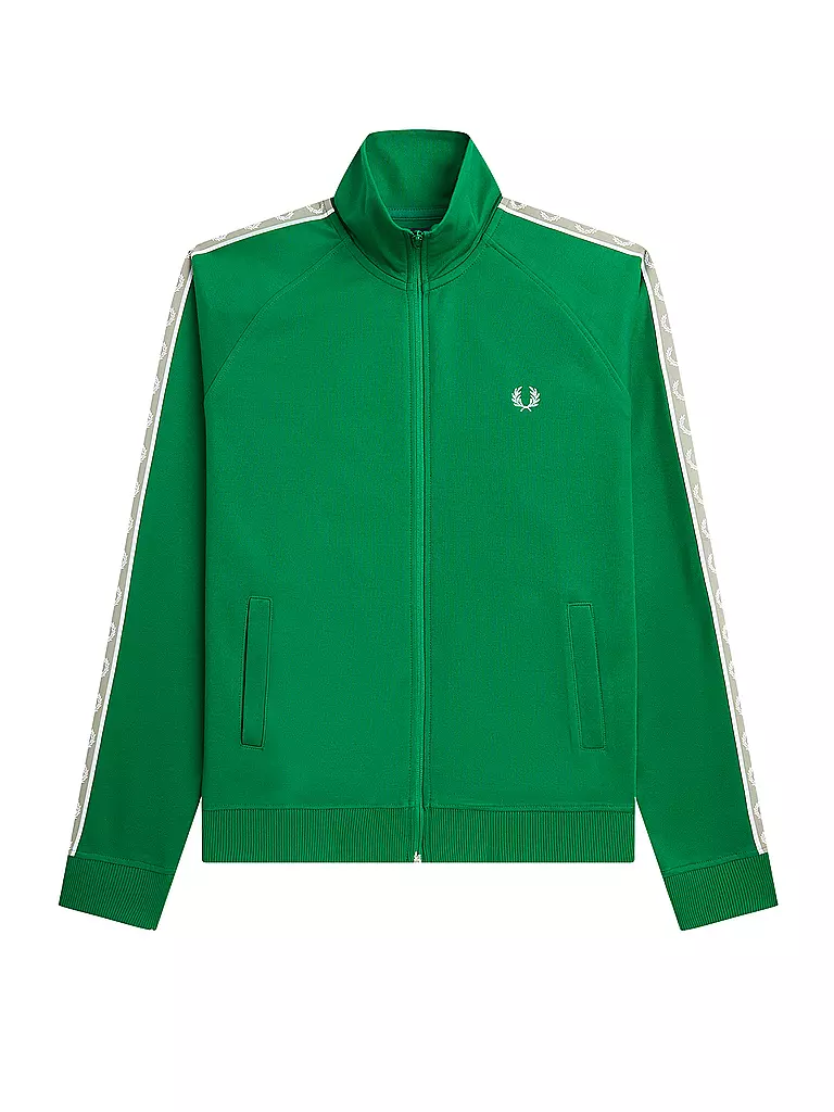 FRED PERRY | Sweatjacke  | grün