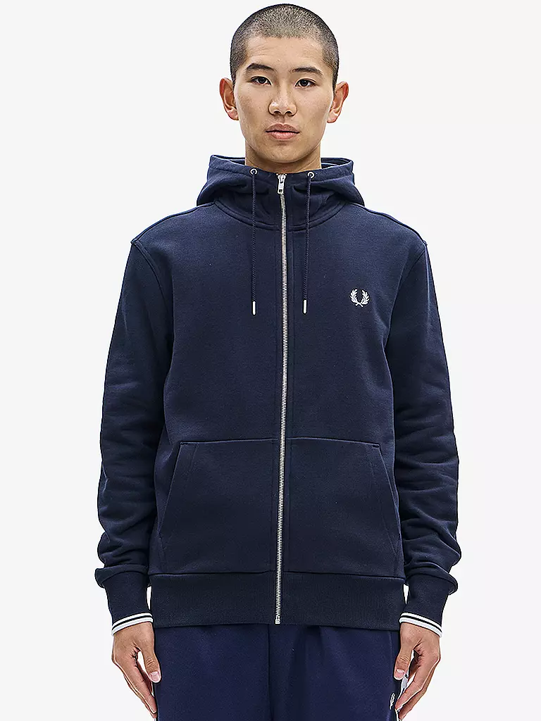 FRED PERRY | Sweatjacke  | blau