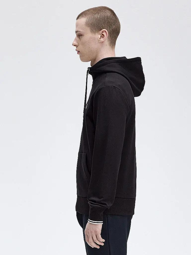 FRED PERRY | Sweatjacke  | schwarz
