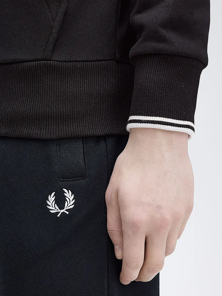 FRED PERRY | Sweatjacke  | schwarz
