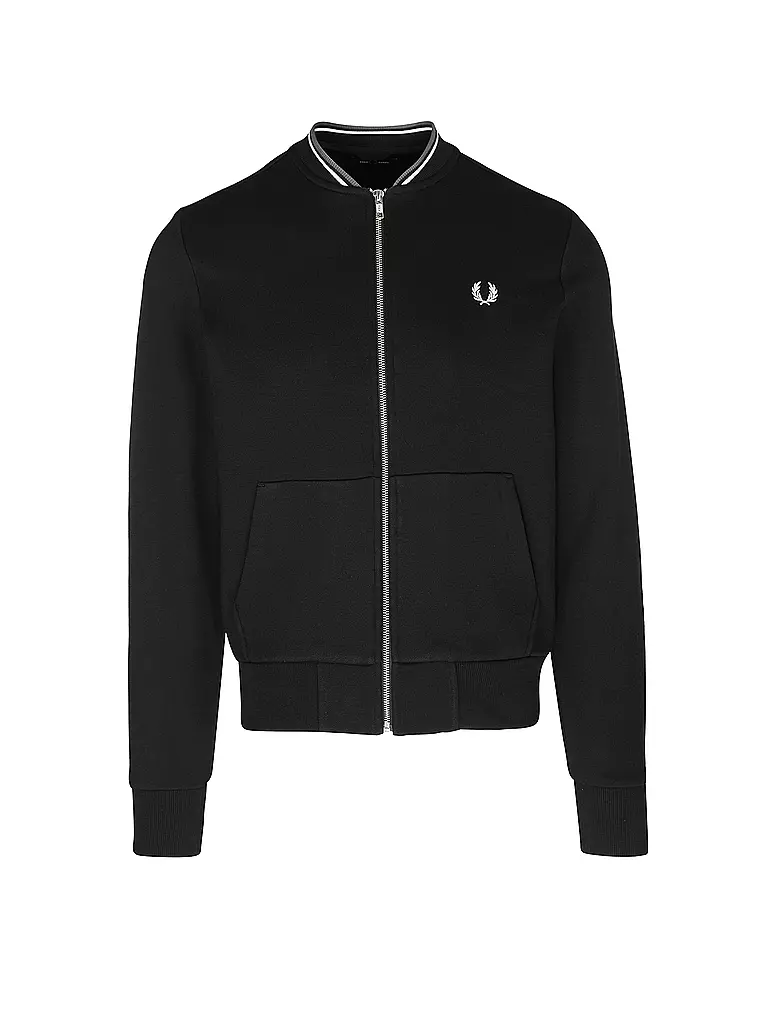 FRED PERRY | Sweatjacke | schwarz