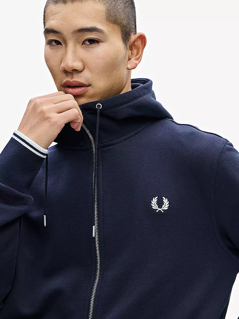 FRED PERRY | Sweatjacke | blau