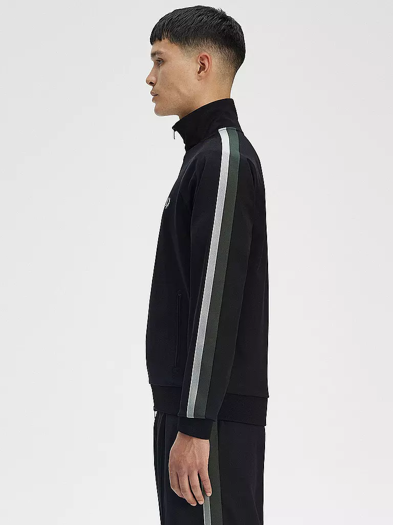 FRED PERRY | Sweatjacke | schwarz