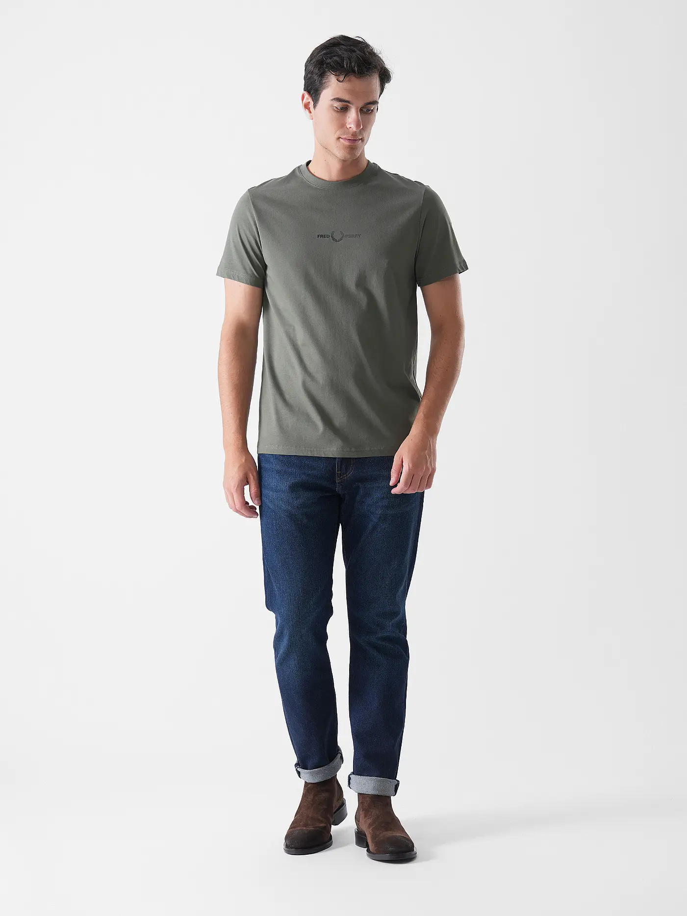 FRED PERRY | T-Shirt  | olive