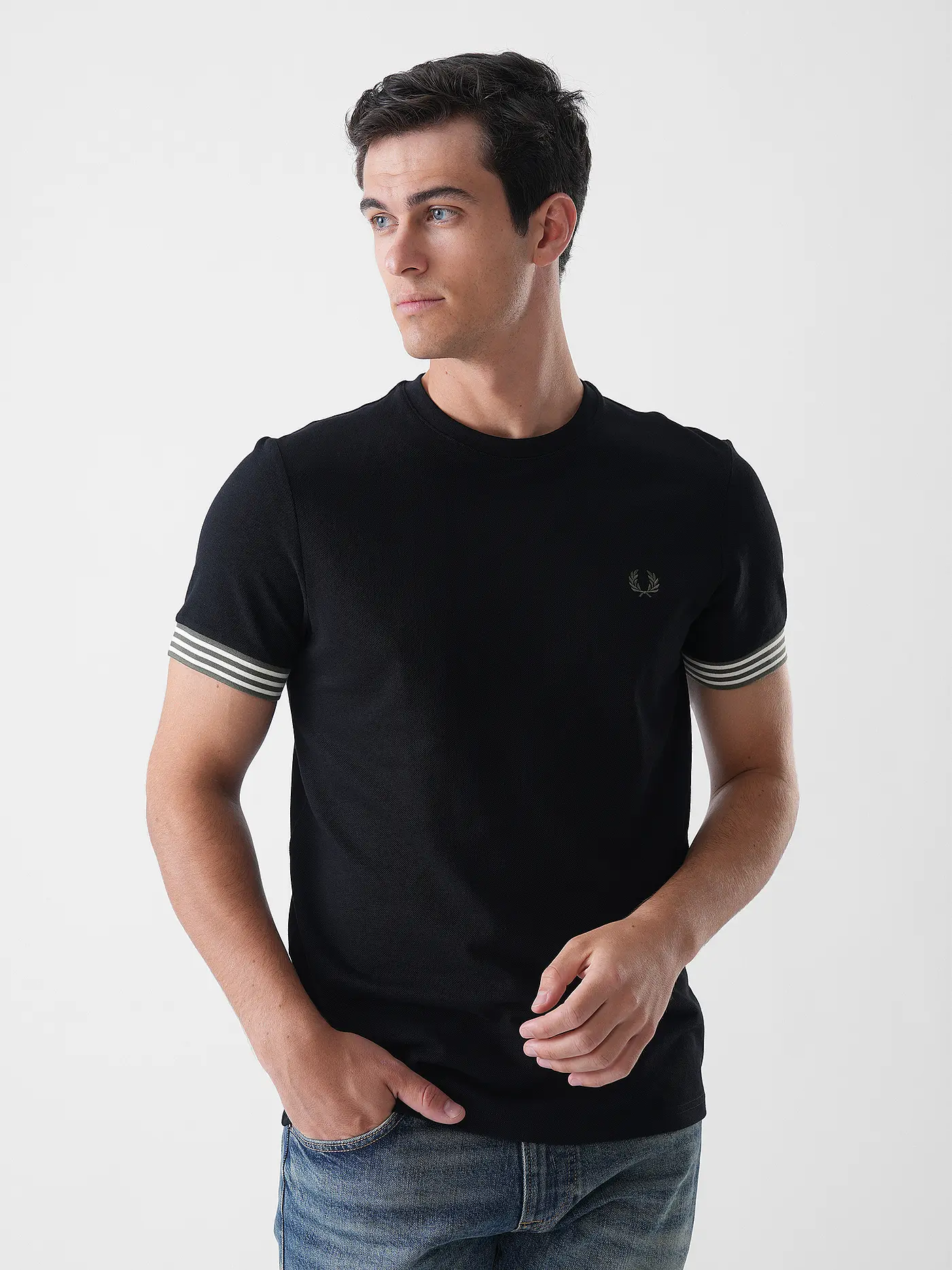FRED PERRY | T-Shirt  | schwarz