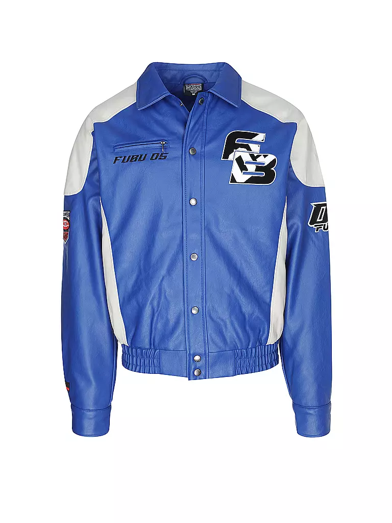 FUBU | Jacke in Lederoptik | blau