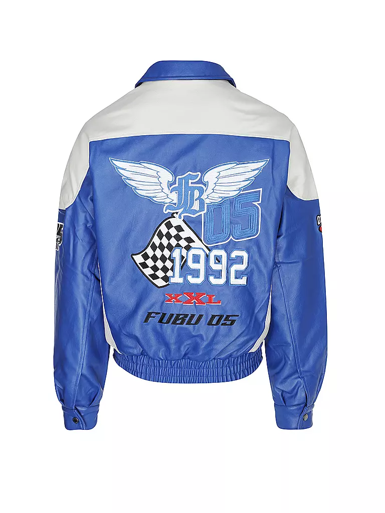 FUBU | Jacke in Lederoptik | blau