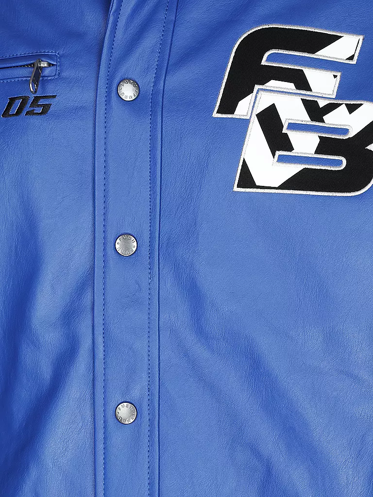 FUBU | Jacke in Lederoptik | blau
