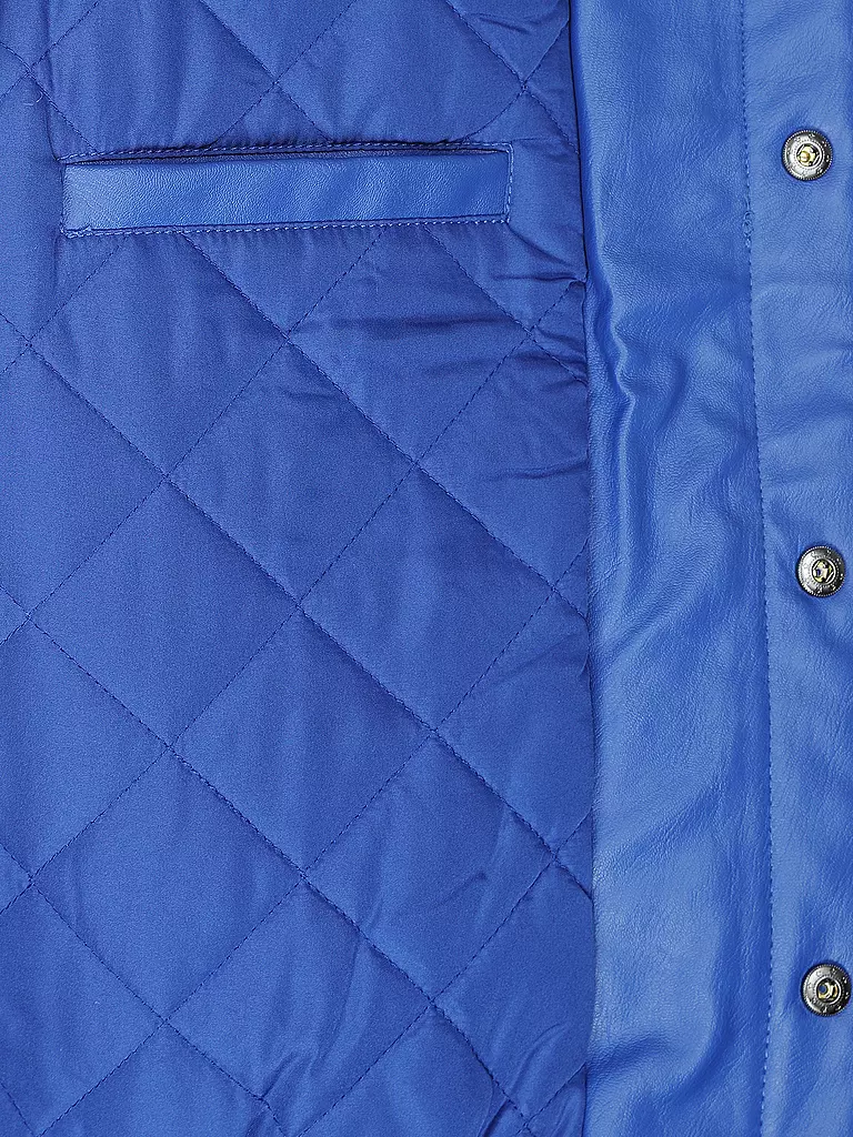 FUBU | Jacke in Lederoptik | blau