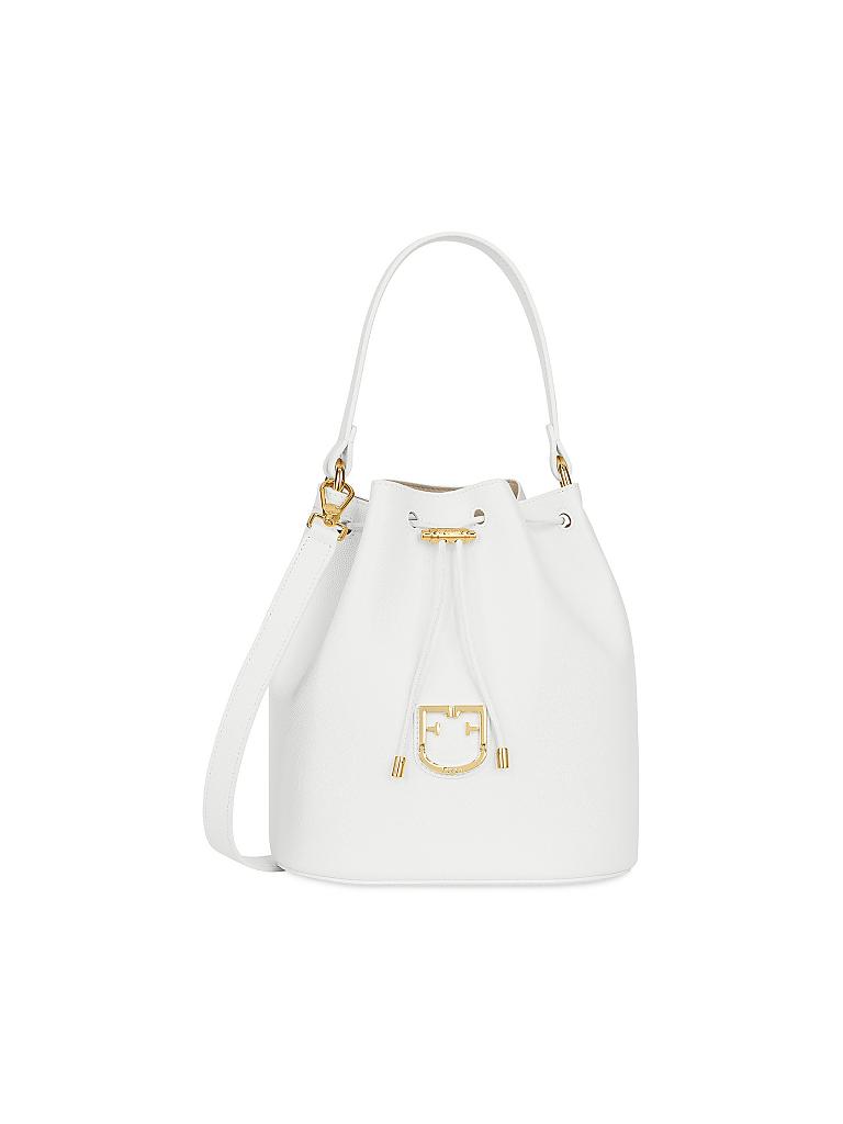 FURLA | Ledertasche - Beuteltasche "Corona S" | weiß